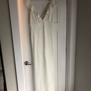 Lulu’s long off white dress / size L